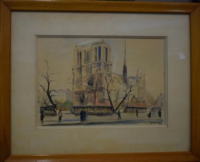 null GUIGNIER (XXème siècle)

Paris 1949

Deux aquarelles 

29.5 x 39 cm