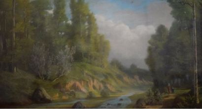 null BOURGEOIS N (XIX-XXème siècle)

Paysage 1844,

Paires de pastels signées en...