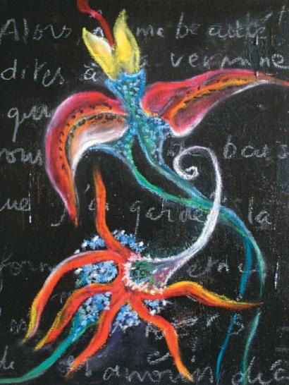 null SERRE Pascale, née en 1959 

Les fleurs de Baudelaire, 2010

Huile et pastel...