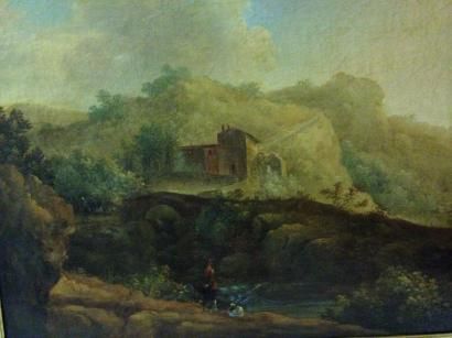 GROBON Jean-Michel, 1770-1853
Paysage italien\Huile...