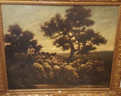 null JACQUES Charles (entourage de )

La bergère et ses moutons

Huile sur toile

déchirure...
