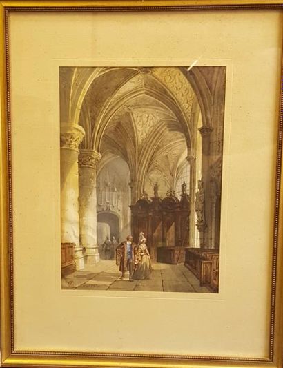 null MANSSON Théodore-Henri (1811-1850)

Intérieur d'église

Aquarelle, signée en...
