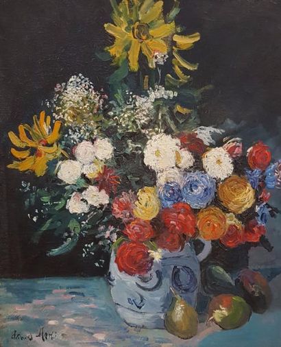null MATHE Daniel (né en 1944)

Fleurs 

Huile sur toile signée en bas à gauche

55...