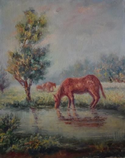 null NOCENTE Nikola (XXème siècle) 

Chevaux

Huile sur toile signée en bas à droite...