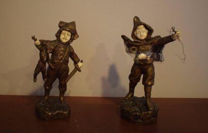 null OMERTH Georges (1895-1925)

Deux enfants jouant

Bronze et chryséléphantine

Ht....