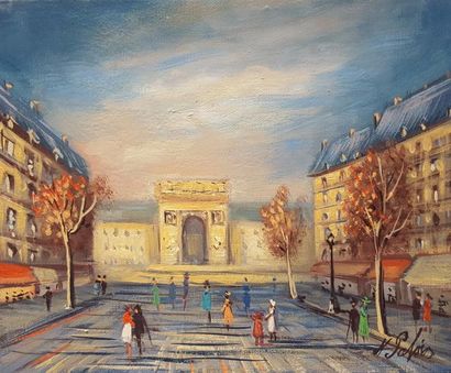 null PABOIS Michel (né en 1939),

Passerelle des arts, 22 x 27 cm.

Pont de Paris,...
