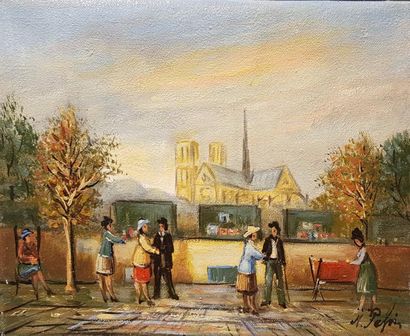 null PABOIS Michel (né en 1939),

Bord de mer, 22 x 27 cm.

Le pont neuf, 22 x 27...