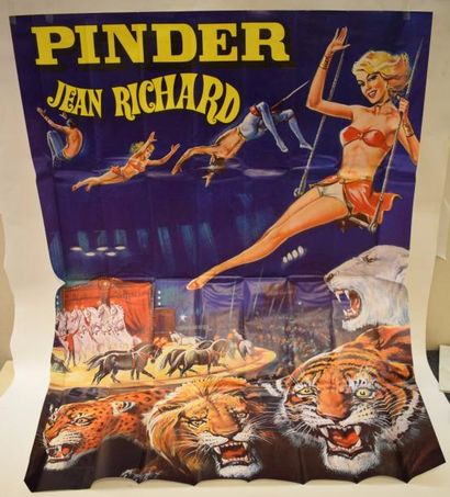 null [ Cirque ] [ Affiche ] [ Jean Richard Pinder ]
Cirque Pinder Jean Richard.
Ensemble...