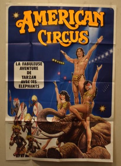 null [ Cirque ] [ Affiche ] [ American Circus ] 

Ensemble de quatre affiches :

The...