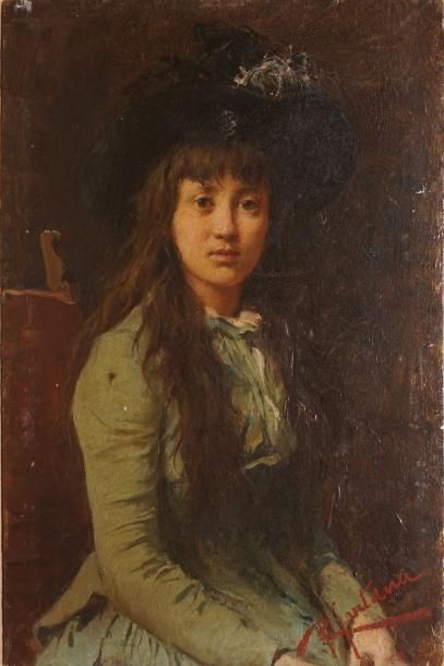 FONTANA Roberto, 1844-1907

Jeune femme à...