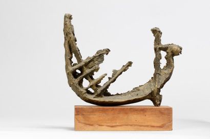 null LIBERAKI Aglaé, 1923-2014
Barque, circa 1957
sculpture en bronze à patine dorée...