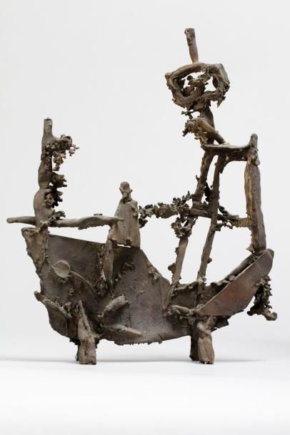 null LIBERAKI Aglaé, 1923-2014
Bateau, circa 1957
sculpture en métal de composition...