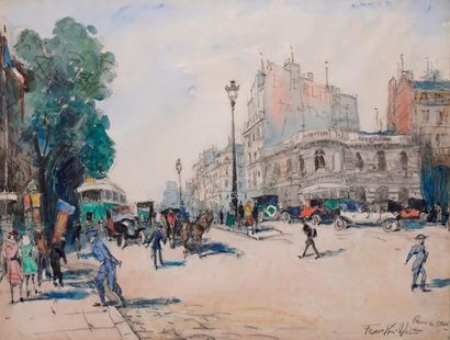 FRANK-WILL, 1900-1951

Boulevard animé, Paris...