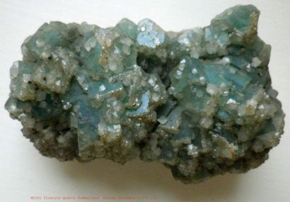 null Deux minéraux anciens. KAMMERERITE de Turquie (6 cm). FLUORINE / QUARTZ (9 cm)...