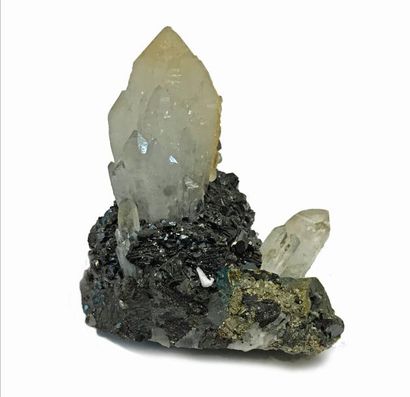 null Six anciens minéraux de Madan, Bulgarie : RHODOCHROSITE / quartz / galène (10...