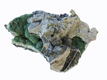 null Quatre minéraux nord américains : deux WAVELLITES (16 et 8 cm) de Mauldin Mts,...