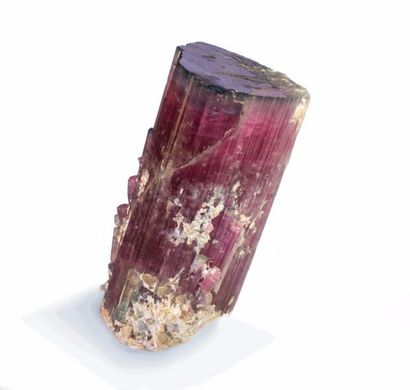 null Rare et exceptionnelle ELBAITE, var. RUBELLITE "blue cap", de la Queen Mine,...