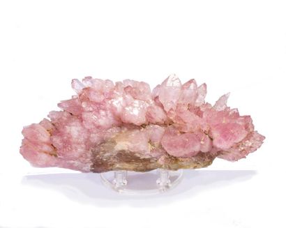 null Très joli QUARTZ rose cristallisé de Laura da Ilma, Minas Gerais, Brésil (fin...