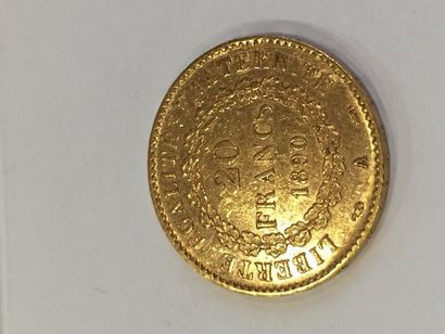 null 20 francs Génie, IIIe république ( 1890 A) TTB à SUP



Av/Génie de la République...