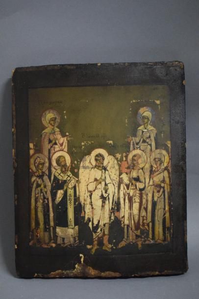 Saint Jean-Baptiste entouré de six saints

Russie...