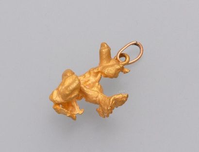 null Breloque en forme de pépite en or jaune 18k (750).

Poids brut : 6 g.