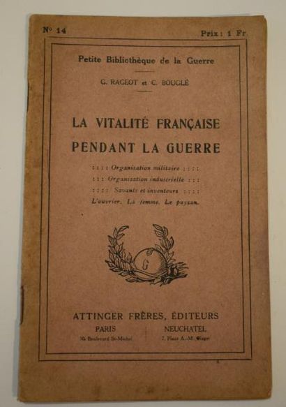 null [ WW1 ]

La vitalité française pendant la guerre. G. Rageot et C. Bouglé, Attinger...