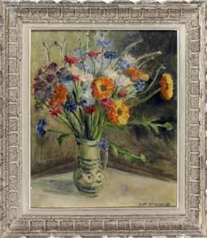 null ECOLE FRANCAISE XXème siècle

Nature morte au bouquet de fleur

Huile sur toile...