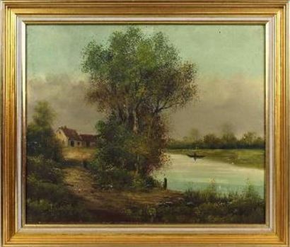 null BERBERT

Paysage à l'étang 

Huile sur toile signée

44.5 x 53.5 cm 