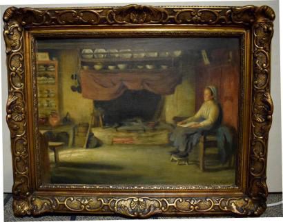 null BOQUET Jules (1840-1932)

" Le foyer ". 

Huile sur toile, signée en bas à droite....