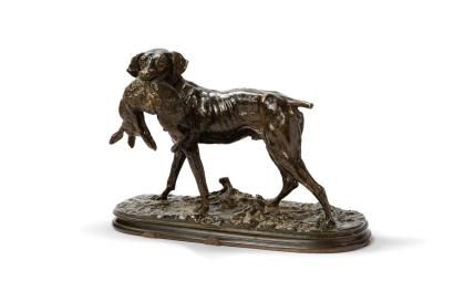 null MÈNE Pierre Jules, 1810-1879,

Chien braque (dit Briant) portant un lièvre n°1,...