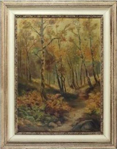 null BURRIEZ Raphael

Paysages forestiers

Huile sur toile signée et datée 1930

61...