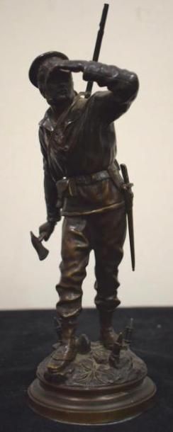 null ANFRIE Charles (1833-1905)

Marin du Bayaré, 

bronze à patine brune, 

28x...
