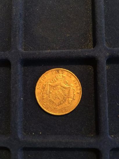 null 1 pièce en or de 20 francs Leopold II (1877 x 1)
TTB à SUP
Poids : 6.45 g