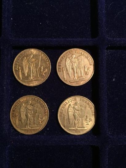 null [ Pièce en or ]

4 pièces de 20 francs " Dupré - Génie de la liberté " (1876...