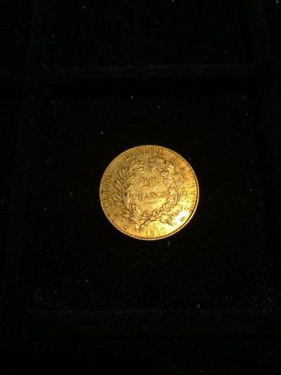 null [ Pièce en or ]

1 pièce de 20 francs " Cérès IIème République " (1850 A x 1)

Poids...
