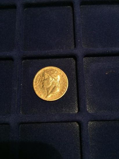 null 20 francs en or " Napoléon tête laurée - F516 " ( 1 x 1812 A ). Poids : 6,5...