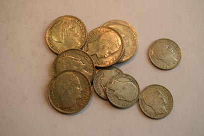 null [ Pièce en argent ] [ France ]

Ensemble de pièces de type Turin 10 et 20 francs....