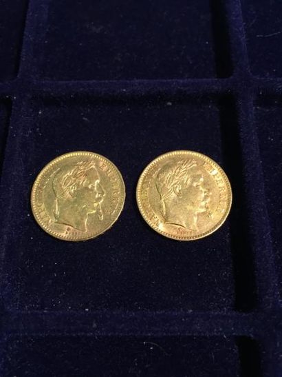 null 2 pièces en or 20 Fr " Napoléon tête laurée " ( 1 x 1866 BB - 1 x 1868 A )

Poids...