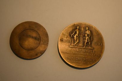 null [MEDAILLE]

Medaille en bronze Les Trois Compagnies Royales d'assurances sur...
