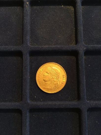 null 1 pièce en or de 20 francs Tête Helvetia (1895 A)
TB
Poids : 6.45 g