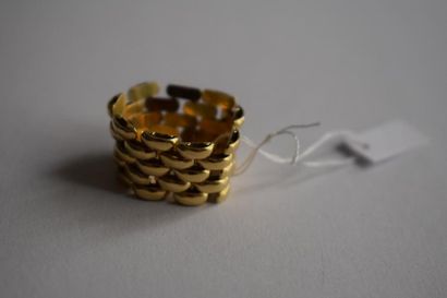 null Bague souple en or jaune 18k (750) à maille grain de riz

Poids : 5.36 g ; Tour...