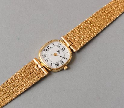 null Montre bracelet mécanique de dame en or jaune 18K(750). Cadran à chiffres romains.

Poids...