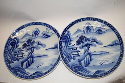 null Japon, Tokuyama, paire de plats, 1910- 1920

Paire de plats en porcelaine bleu...