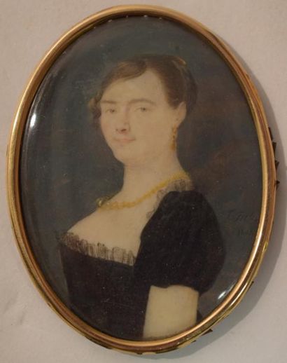 null ECOLE FRANCAISE Premier quart du XIXe siècle 



Portrait de femme de trois...