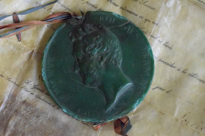 null Parchemin de Louis Philippe avec sceau à l'effigie de Louis Philippe 

Moui...