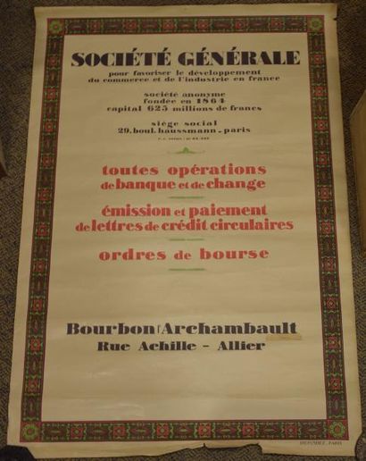 null [ Affiche ] [ Société Générale ]



SOCIETE GENERALE

Rare affiche locale :...