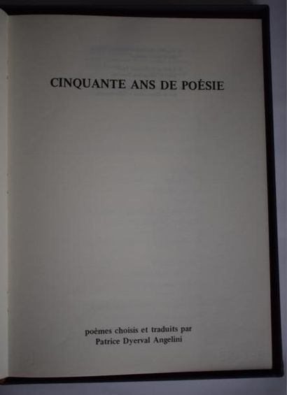 null MONTALE (Eugenio). Cinquante ans de poésie. Poèmes choisis et traduits par Patrice...