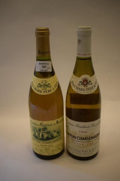 null Ensemble de 6 bouteilles 										

2 bouteilles CORTON "Charlemagne", Bouchard...