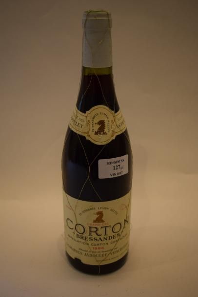 null 6 bouteilles CORTON "Bressandes", Vercherre 1986 (ea)	

