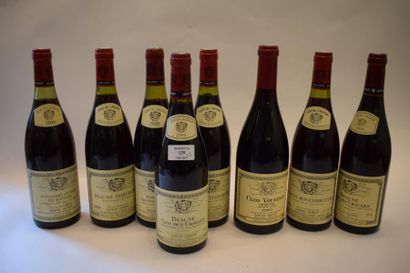 null Ensemble de 8 bouteilles Louis Jadot 			

1 bouteille CLOS VOUGEOT, 	2005		

1...